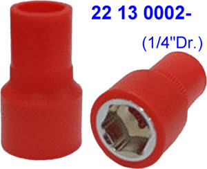 (1/4"Dr.) x 23pcs 1000V Insulated 6 pt. <b>Socket</b> Set, With VDE - Product Image 5