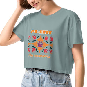 Comfortable <b>Top</b> Trendy Lightweight Regular Slim Best Design <b>High</b> Soft Crew Neck Fashion Casual Street Wear Summer Women Crop <b>Top</b> - Product Image 4