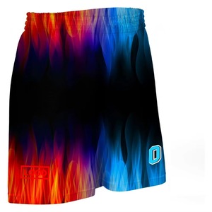 ชุดบาสเก็ตบอลลายไฟน้ำแข็งแบบกำหนดเอง พิมพ์ลายไฟด้วยเทคนิค Sublimation ชุดยูนิฟอร์มบาสเก็ตบอลสำหรับทุกเพศ ผ้าฝ้าย 100% แห้งเร็ว คอวี สำหรับทีม - Product Image 6