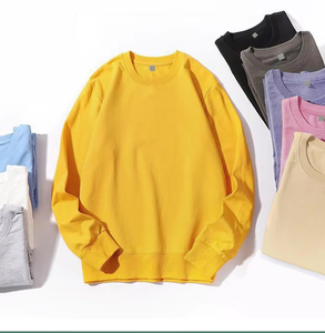 Sweat-shirt en molleton uni à col rond et manches longues pour homme, style unique, en vente en ligne - Product Image 6