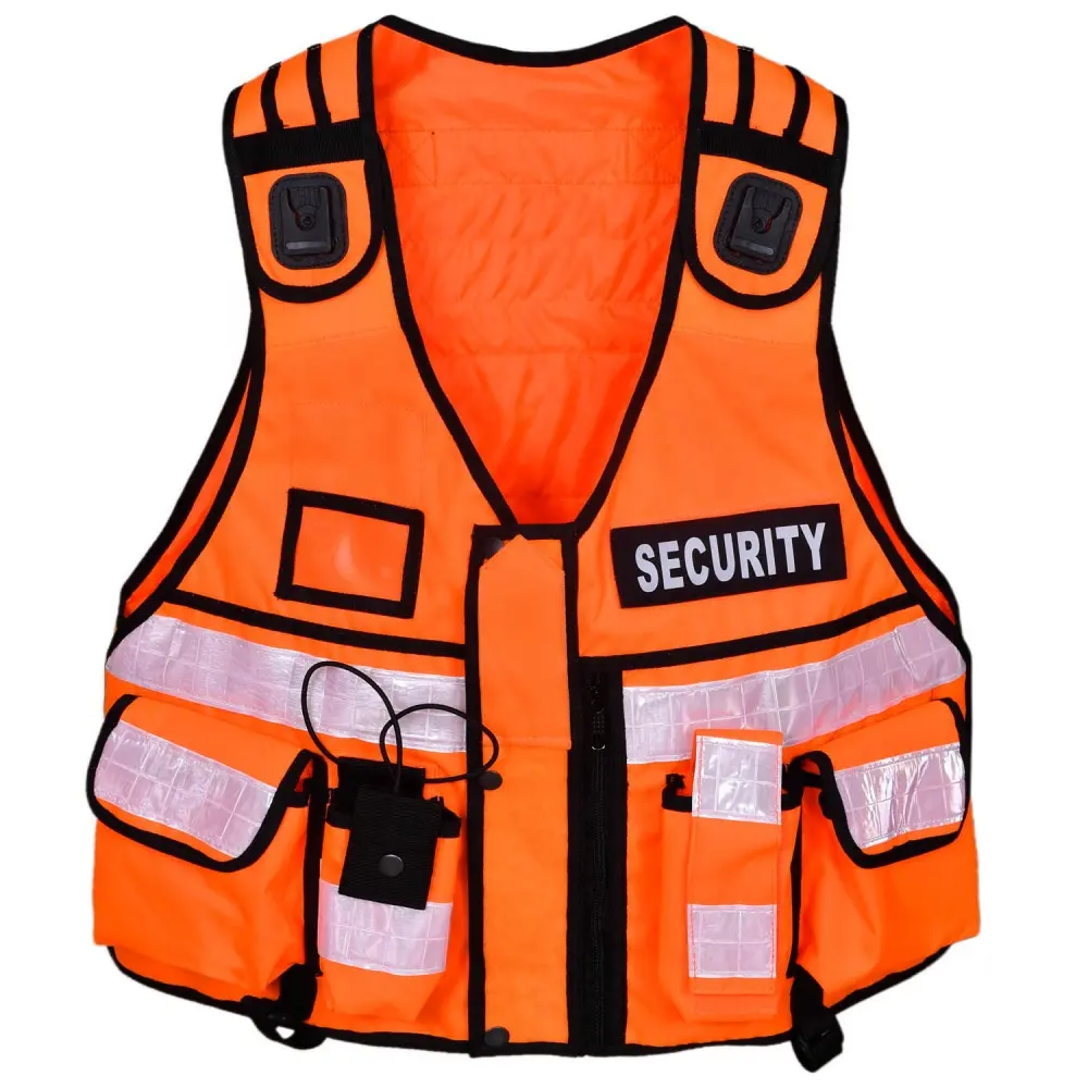 Gilet de sécurité de construction de haute qualité Veste réfléchissante bon marché Vêtements de sécurité réfléchissants avec logo personnalisé