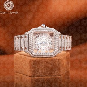 Montre mécanique de luxe pour homme Charm Jewells, boîtier carré en acier inoxydable 40 mm, cadran analogique, verre saphir, fermoir papillon, 10 bars - Product Image 4