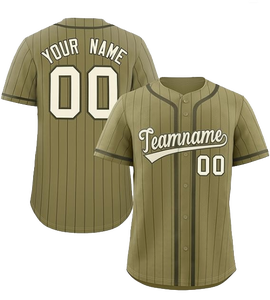 Custom Pinstripe <b>Baseball</b> Jersey Personalized Team Name Number Button Down Hip Hop Sports Shirt for Men Women Youth OEM ODM - Product Image 5