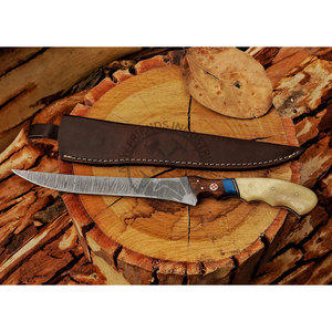 Top Damascus Steel Fillet Kitchen <b>BBQ</b> Steak Chef Knife Handmade Ambidextrous 8" Blade Multi-Purpose Extra Sharp Kitchen <b>Tool</b> - Product Image 5