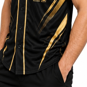 Camiseta de béisbol personalizada para hombre, color personalizado, sublimada, manga corta y número de jugador, ropa deportiva transpirable para actividades de equipo - Product Image 6