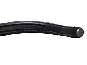 Brida Anatómica Inglesa de Cuero Negro Acolchado Premium FAB International, Cómoda y Duradera para Entrenamiento y Exhibición - Product Image 3