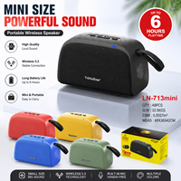 LN713MINI Altavoz Inalámbrico con Antena, 25W de Potencia, para Exteriores, Camping, Emergencias, Bajos Potentes, Resistente, Venta al Por Mayor