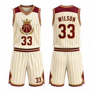 Ensemble Maillot et Short de Basketball Col en V Personnalisé – Tenue d'Entraînement et Vêtements d'Équipe en Gros pour Joueurs - Product Image 3