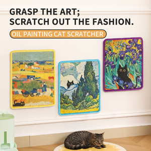 Griffoir mural moderne en sisal adhésif pour chat, pour usage intérieur, bleu, 15x11.8x0.2 pouces, toutes saisons - Product Image 2
