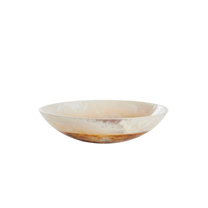 Grand bol décoratif en résine verte effet vague, résistant aux chocs, pour centre de table moderne et vaisselle d'hôtel, aspect marbre - Product Image 3