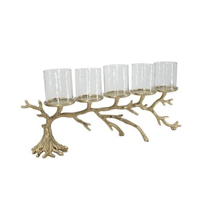 Support de bougie 33 cm à double support, durable, décoration d'intérieur - Product Image 4