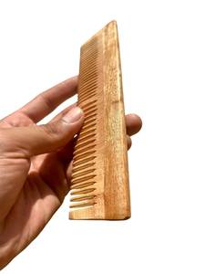 Peine de madera rectangular hecho a mano, pulido, con temática de amor, decoración de San Valentín para estantería, artesanía de mesa - Product Image 3