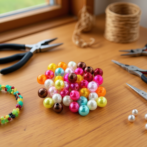 Perle di Iloca da 6mm, 20g, per la creazione di gioielli - Product Image 3