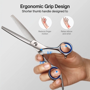 Ciseaux professionnels de précision pour la coiffure, ciseaux de texture pour barbier, ciseaux de salon, fabricant OEM - Product Image 4