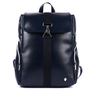 LAGARTO Flap <b>Backpack</b> Navy Blue for Travel Office College & Daily Use Stylish Water Resistant <b>Laptop</b> Bag for Men & Women - Product Image 2