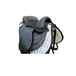 Sillín de carrera sin árboles de cuero genuino multiusos estilo inglés - Product Image 6