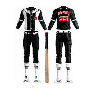 Quick Dry Performance Training <b>Set</b> Baseball Kit Soft Feel Lightweight Sports Kit Customized Logo Printed Kit Baseball Kit - Product Image 2