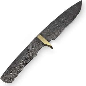 Cuchillo de Supervivencia de Hoja Fija de Acero de Damasco Hecho a Mano para Caza y Camping, Uso en Exteriores, Mango de Madera, Personalizable OEM - Product Image 1