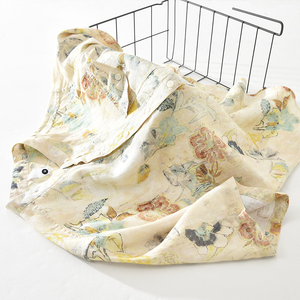 Camisa Casual de Manga Corta para Hombre, 100% Algodón, Estilo Hawaiano Floral, Transpirable, Lavada, 220g, Venta al Por Mayor de Fábrica, Personalizable - Product Image 4