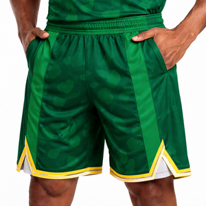 Ensemble Maillot et Short de Basketball Haute Performance en Tissu Mesh Léger, Personnalisable avec Logo, Nom et Numéro d'Équipe, Vente en Gros, Fournisseur OEM - Product Image 4