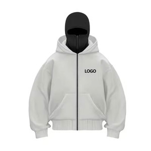 <b>Mens</b> Winter Double Layer <b>Fleece</b> Hoodie Custom Logo | 100% Cotton Windproof Heavyweight Sweatshirt | Bulk Wholesale Supply - Product Image 3