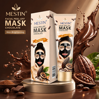 Masque facial peel-off au chocolat Nettoyage en profondeur Soin nourrissant des pores Peau éclatante Quotidien Marque privée OEM Formule personnalisée Faible MOQ