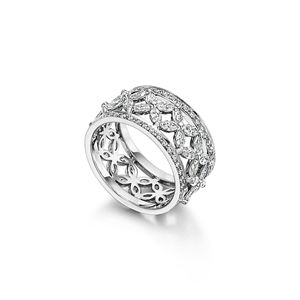 Bague de mariage en moissanite de style mignon et éternel pour femmes par RITZIN - Product Image 4