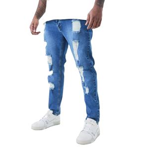 Nueva temporada de invierno profesional lavado ácido pantalones vaqueros ropa hombres pantalones vaqueros desgastados para hecho en Pakistán para la industria de taxis - Product Image 5