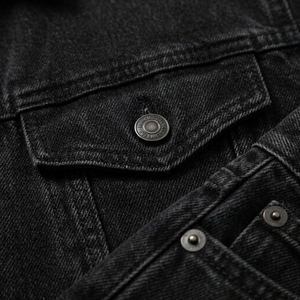Custom <b>Men's</b> Slim Fit Spring Woven Solid Denim <b>Jacket</b> Pants Sets Breathable Hooded High Quality Streetwear 100% Cotton Outerwear - Product Image 6