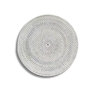 Assiette de présentation en rotin de qualité export, écologique et faite à la main, pour la décoration de mariages et d'événements - Product Image 4