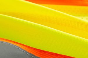 Gilet de sécurité haute visibilité jaune avec bandes réfléchissantes, vêtements de travail unisexes en polyester - Product Image 3