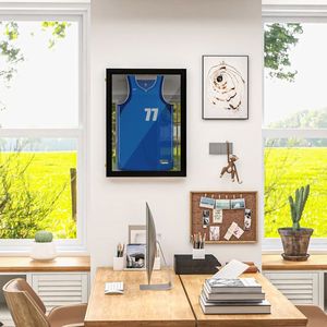 "24x32" Square UV-Resistant Jersey <b>Shadow</b> <b>Box</b> Frame MDF 2 Key Hanger Home Decor & Picture Display" - Product Image 6