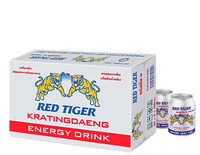Boisson Énergisante Rouge Faible en Glucides à Faible Prix, Saveur Fruitée, Taurine, Boisson Gazeuse en Bouteille en Gros, Vietnam