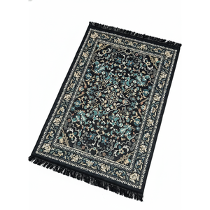 พรมทอแบบแพทช์เวิร์คทันสมัย เป็นมิตรกับสิ่งแวดล้อม หนานุ่ม ตกแต่งขอบด้วยพู่ เหมาะสำหรับห้องนั่งเล่น ห้องนอน ใช้ในบ้าน ตกแต่งบ้าน หรือใช้สำหรับละหมาด - Product Image 1