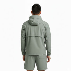 Custom 2 Piece Jogger <b>Sets</b> Nylon Sweat Pant Windbreaker Summer Men Nylon Tracksuit Nylon Tracksuit - Product Image 5