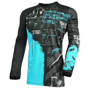 Jersey de Carreras Personalizable para Hombre, 100% Poliéster, Ropa de Motociclismo de Alto Rendimiento, Ropa Deportiva para MTB y Motocross, Transpirable y que Absorbe la Humedad - Product Image 4