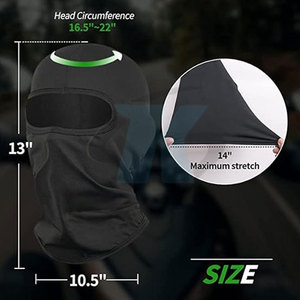 Masque balaclava confortable et léger en tissu respirant pour le cyclisme, la randonnée, la gym, l'entraînement et un style de vie actif - Product Image 6