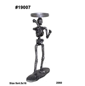 Decorative Sculpture for Home <b>Decoration</b> Silver Man Showpiece Statue for showcase <b>Table</b> Aluminum Metal Christmas GD-1968 - Product Image 3