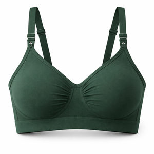 Sujetador Deportivo de Algodón Transpirable Tejido con Copa Completa al por Mayor - Proveedor Directo de Fábrica para Pedidos OEM Personalizados - Product Image 1