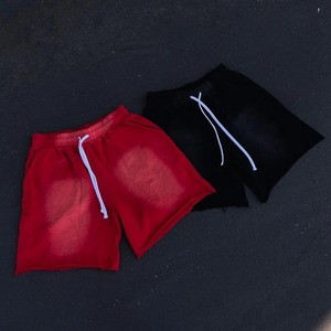 2026 Factory Manufacture High Quality Screen Print Vintage Cotton Custom Manufacturer French Terry Sweat Men Acid Wash Shorts - Product Image 1