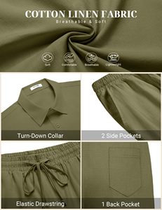 Slim Fit Half Sleeve <b>Set</b> and two pockets drawstring joggers Suit for Office Party Wear Custom Logo Design High Street Style - Product Image 5