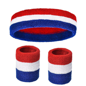 Bracelet de sport pour hommes et femmes, bandeau absorbant la transpiration en tissu éponge pour le tennis, le basketball, la course à pied et la gym - Product Image 5