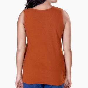 Women's High Quality Knitted Casual Sleeveless Tank Top Breathable Fitness Wear Workout Gym Use Wholesale Price - Product Image 3