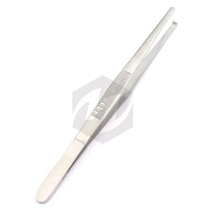 Pinces à tissus chirurgicales 5,5 pouces à 1x2 dents, en acier inoxydable de qualité supérieure, autoclavables, finition satinée, instruments médicaux - Product Image 1