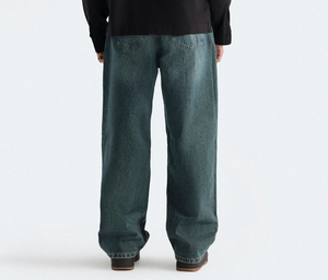 <span class=keywords><strong>Jeans</strong></span> <span class=keywords><strong>Larghi</strong></span> da Uomo e Donna in Denim Lavato Multicolore, Vestibilità Comoda, Stile Casual Estivo, Giacca e Pantaloni in Denim, Modelli Baggy - Product Image 2