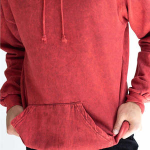 Heavyweight Fabric Acid Washed Hoodie Custom Cotton Pullover Washed Sweatshirt Casual Apparel For Printing Use - Product Image 2