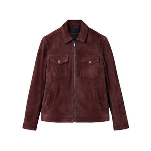 Mens Urban Suede <b>Leather</b> <b>Jacket</b> Soft Touch Genuine Suede Slim Fit Winter Street Fashion <b>Retro</b> Mens Suede <b>Leather</b> <b>Jacket</b> - Product Image 1