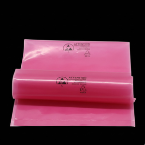 Sacs refermables antistatiques ESD roses en LDPE pour l'emballage de composants électriques avec impression de marque - Product Image 3
