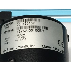 Transducteur de pression Baratron MKS 122AA-00100BB - Équipement et pièces semi-conductrices d'occasion de renommée mondiale - Product Image 3