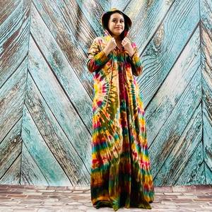 Robe Kimono de Maternité pour Femme, Col en V, Manches Longues, à Volants, en Dentelle, à Paillettes, Coupe Haute, pour Soirée Piscine, en Viscose/Coton Écologique - Product Image 1